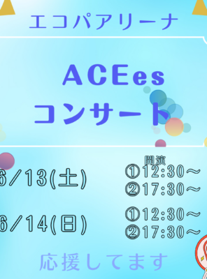 エコパアリーナでのACEesコンサートへ行く皆様へ!イメージ